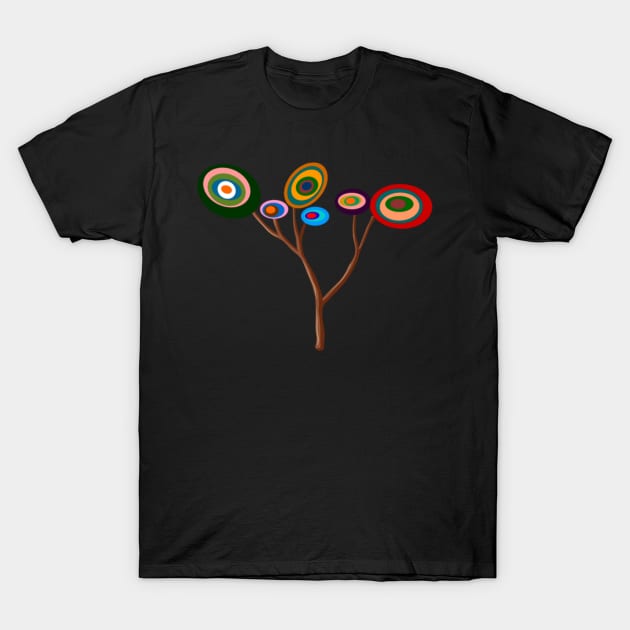 Colored tree T-Shirt by peskybeater